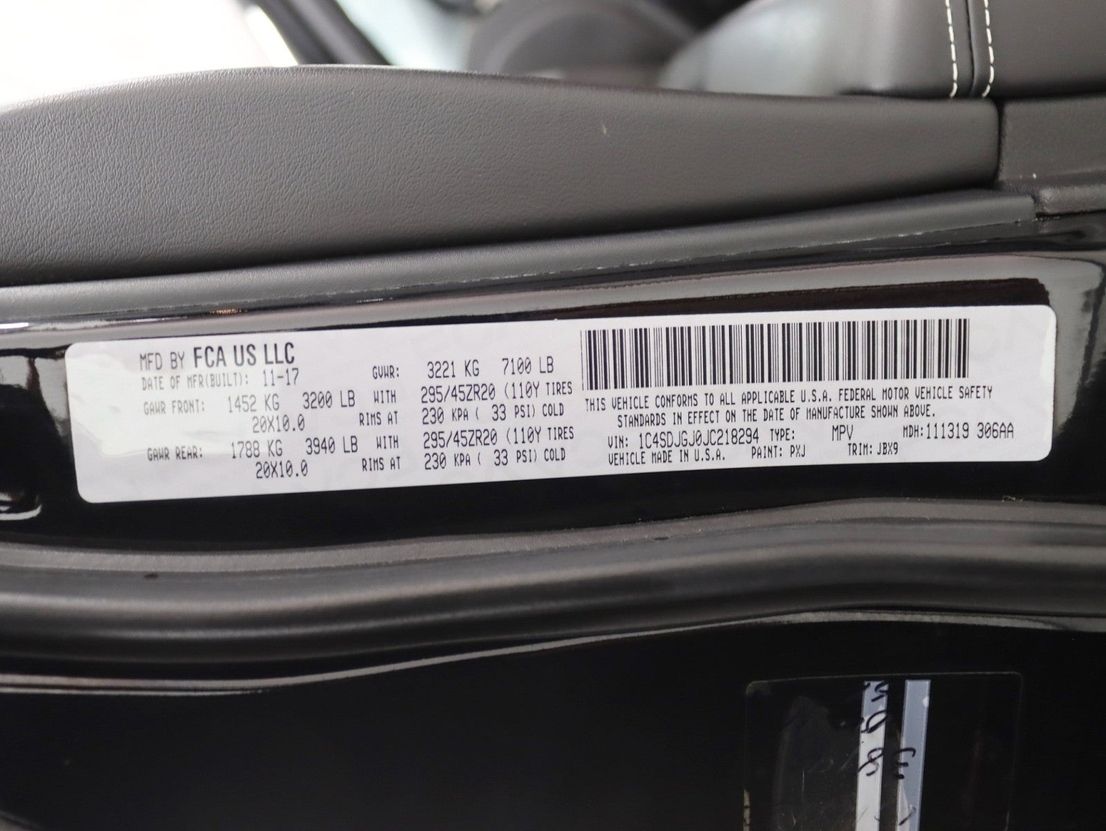 2018 Dodge Durango SRT 392 1 Owner Tech Pkg Roof Rear Entertainment Leather Buckets Loaded