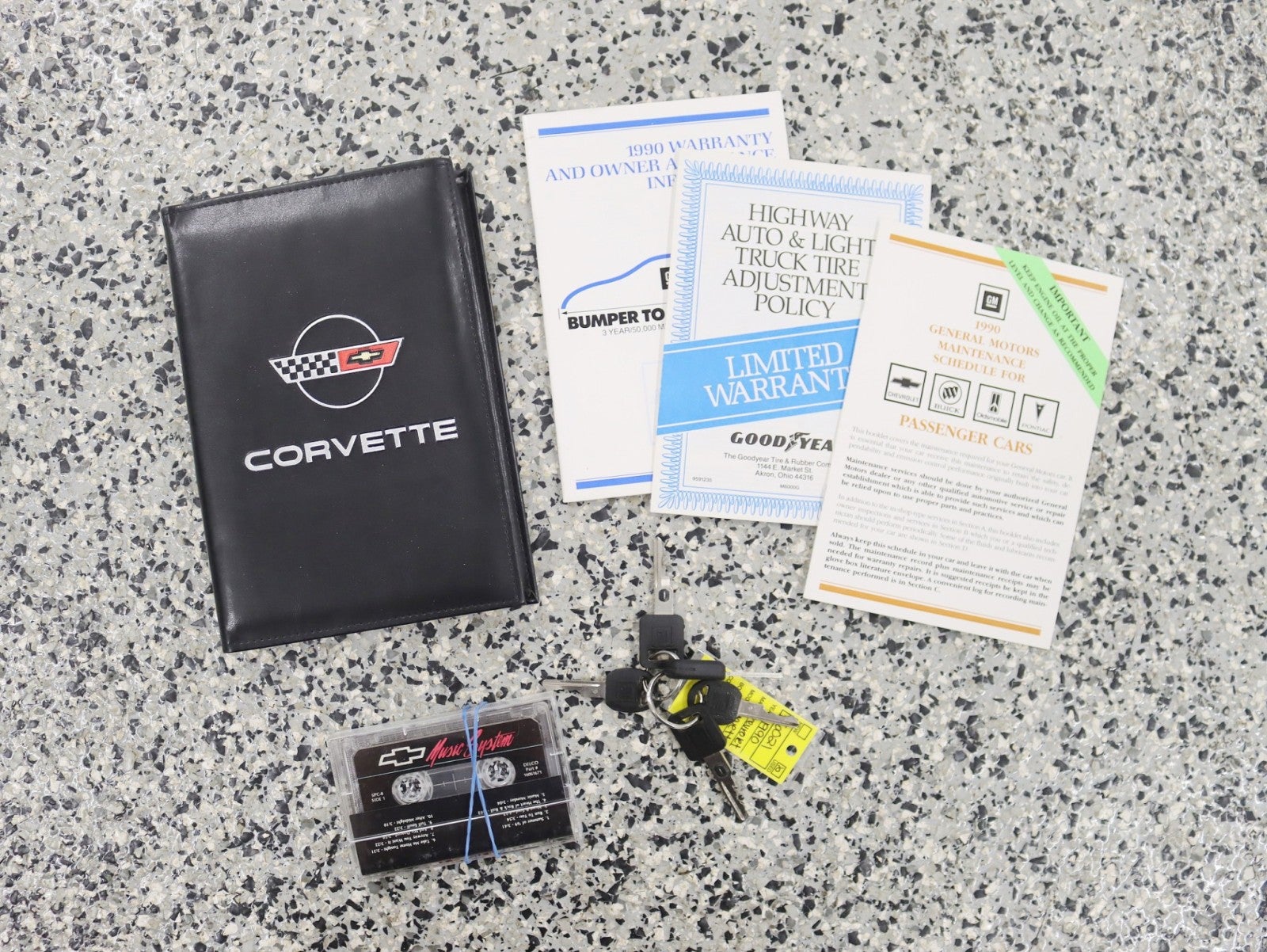 1990 Chevrolet Corvette ZR1 Wow Time Capsule 11K Original Miles Window Sticker Cassette