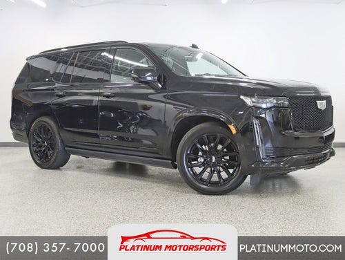 2023 Cadillac Escalade 4WD Sport Platinum 1 Owner Onyx Pkg Super Cruise Night Vision Power Boards MSRP Over $121k