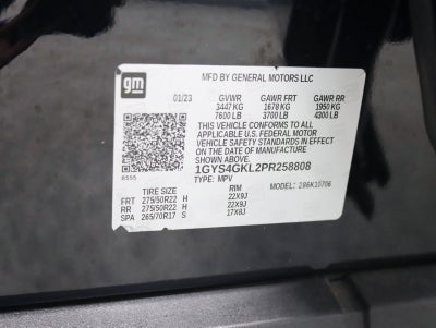 2023 Cadillac Escalade 4WD Sport Platinum 1 Owner Onyx Pkg Super Cruise Night Vision Power Boards MSRP Over $121k