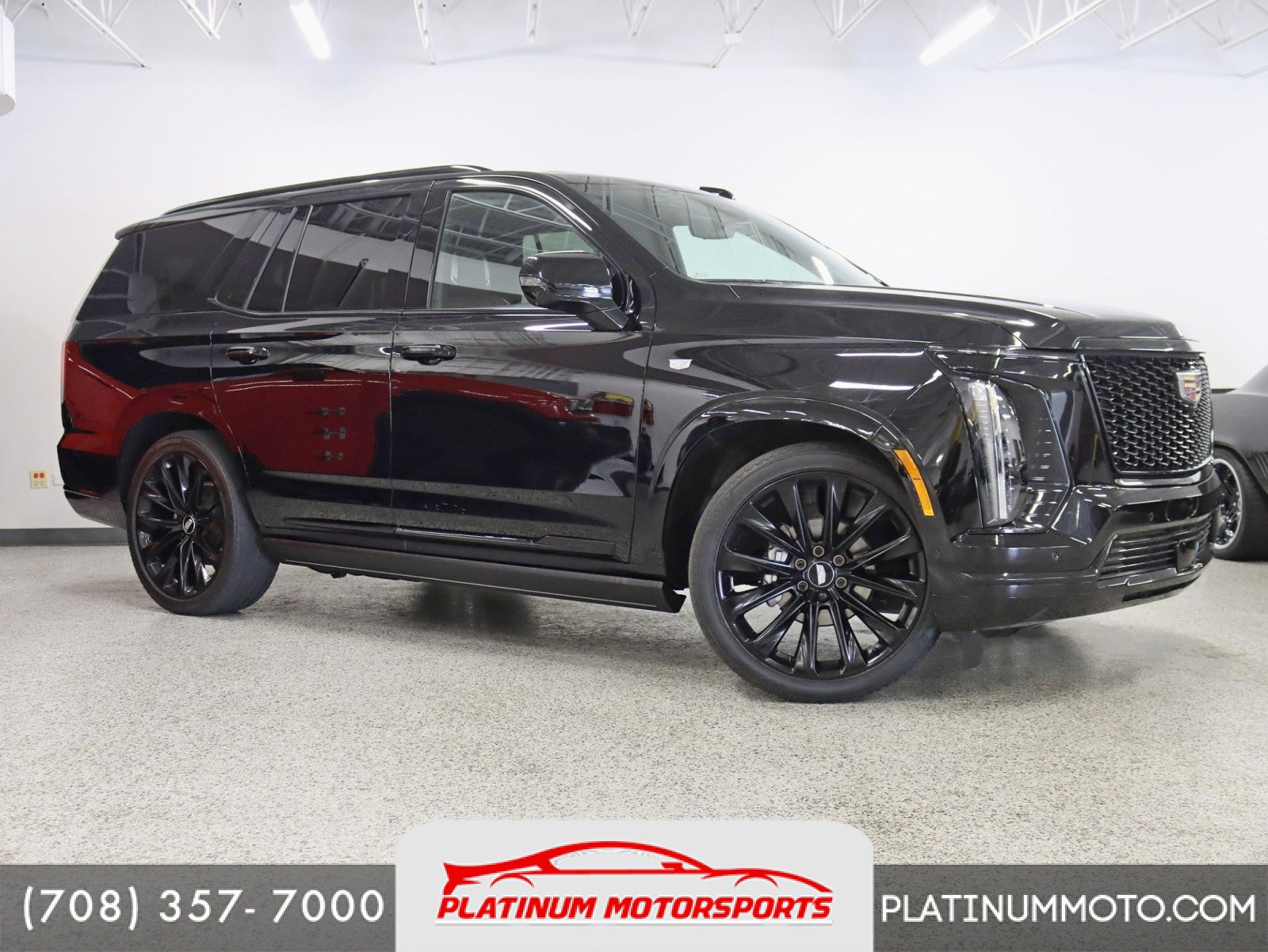 2025 Cadillac Escalade 4WD Sport Platinum 1 Owner Onyx Pkg Bucket seats Rear Entertainment Power Boards MSRP Over $127k Fully Loaded