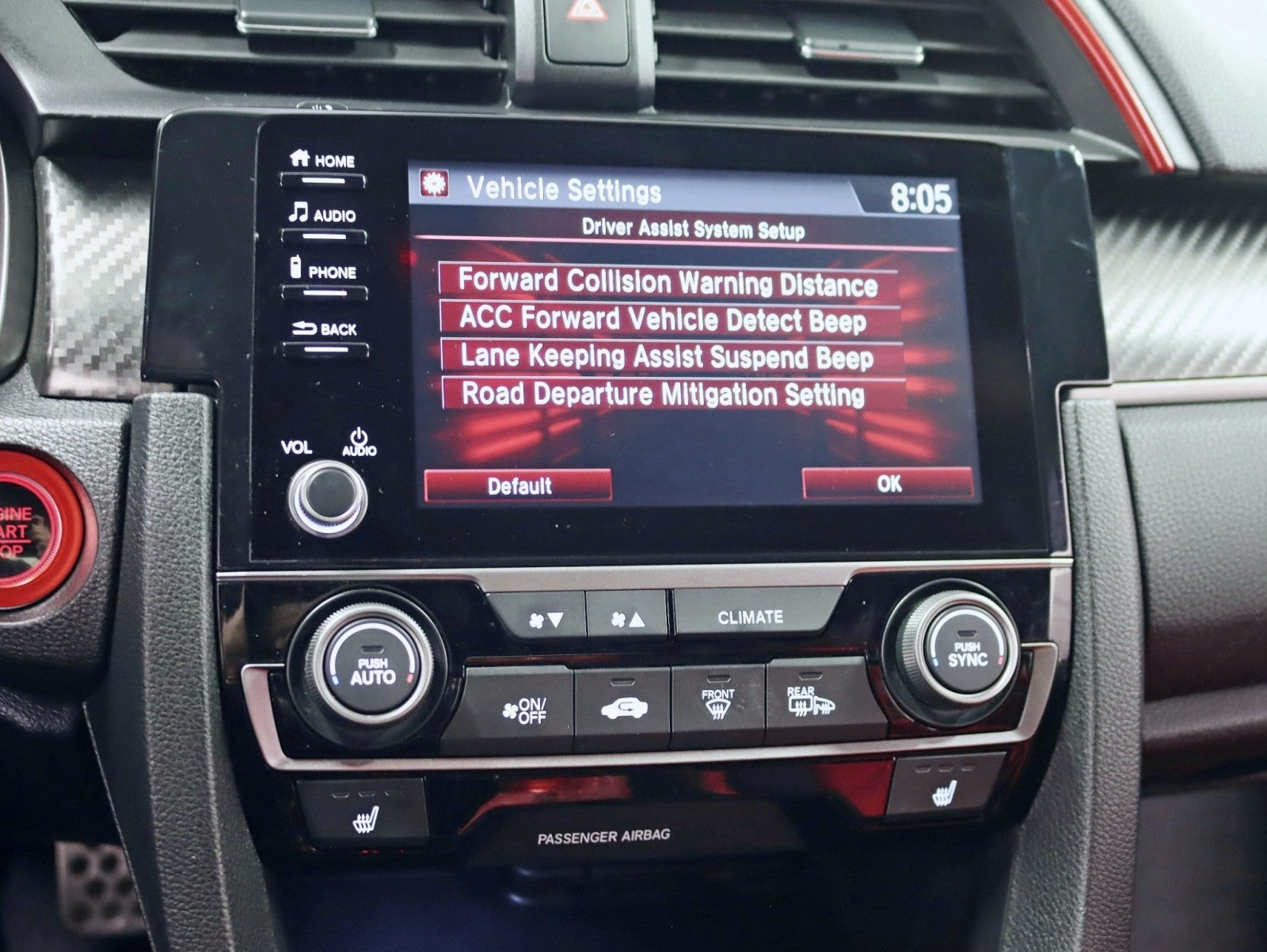 2020 Honda Civic Si Coupe Ground Effects Exhaust 6 speed Custom Seats Roof Back Up Camera Loaded