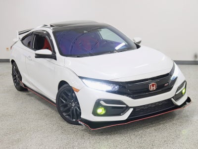 2020 Honda Civic Si Coupe Ground Effects Exhaust 6 speed Custom Seats Roof Back Up Camera Loaded