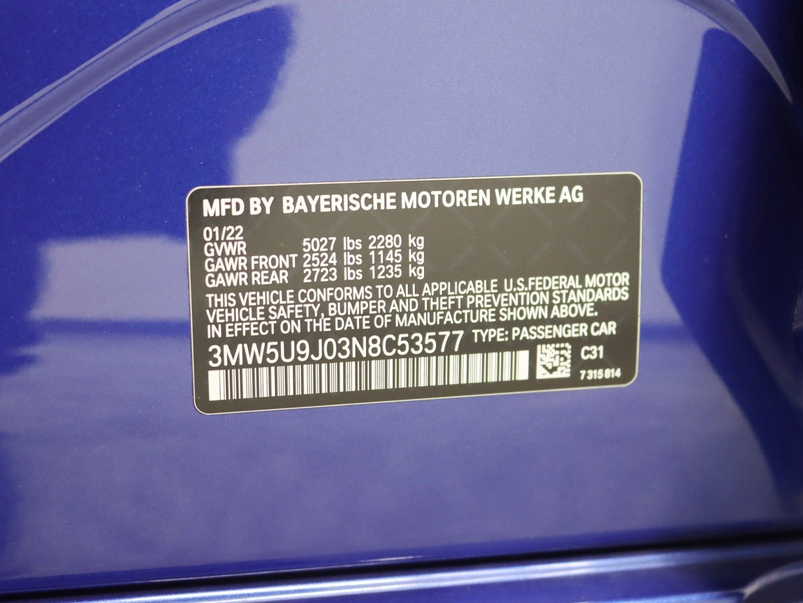 2022 BMW M340i xDrive 2 Owner M Sport Premium Pkg Nav Back Up Camera Loaded