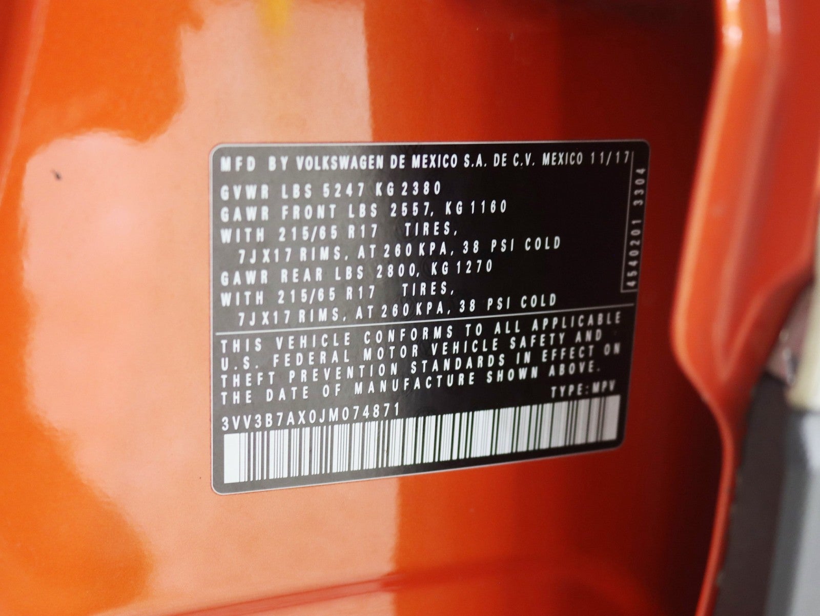 2018 Volkswagen Tiguan SE 7-Passenger Rear Camera Pano Roof