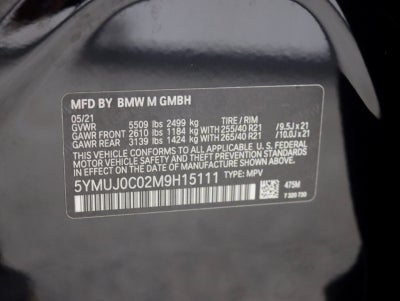 2021 BMW X4 M 2 Owner Competition Pkg Executive Pkg Driving Assist Plus Pkg Loaded