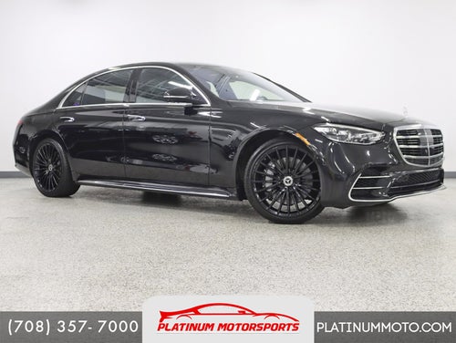 2022 Mercedes-Benz S 580 4MATIC® 3D Tech Pkg AMG® Sport 21in V Spoke Wheels Pano Nav Back Up Camera Loaded